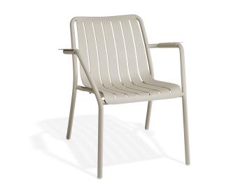 Roku Outdoor Lounge Chair Matt Latte By Bent Design image