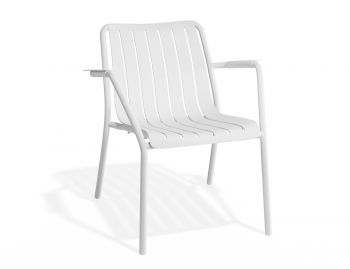 Roku Outdoor Lounge Chair Matt White By Bent Design image