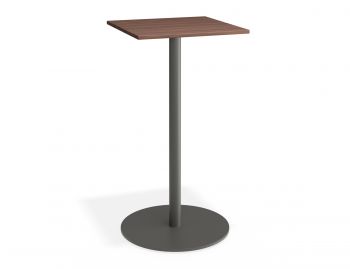 Roku High Bar Outdoor Spotted Gum Table Matte Charcoal by Bent Design image