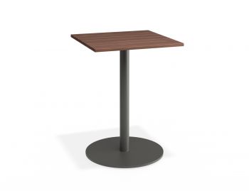 Roku Cafe Outdoor Spotted Gum Table Matte Charcoal by Bent Design image