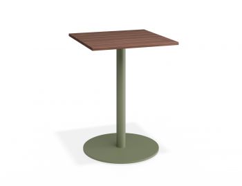 Roku Cafe Outdoor Spotted Gum Table Matte Green by Bent Design image