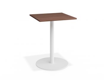 Roku Cafe Outdoor Spotted Gum Table Matte White by Bent Design image
