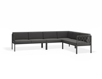 Seville Config D - Charcoal Outdoor Corner Sofa by Bent Design image
