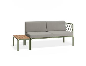 Seville Config F - Eucalyptus Green Outdoor 2 Seater Sofa by Bent Design image