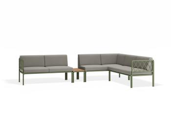 Seville Config J - Eucalyptus Green Outdoor Corner Sofa by Bent Design image