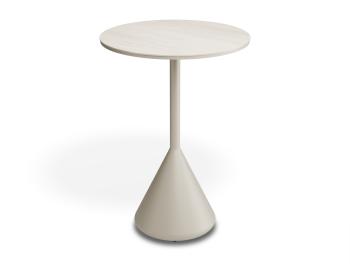 Kora Outdoor High Bar Table Matt Latte with Dune Ceramic Top by Bent Design image