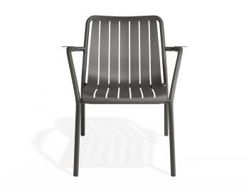 Roku Outdoor Lounge Chair Matt Charcoal By Bent Design image