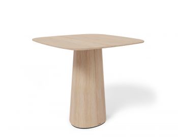 P.O.V. Table 460 Square (Heavily Rounded Corners) - Solid European Oak Top / Natural Base image