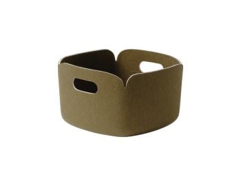 Brown Green Restore Basket Square by Mika Tolvanen for Muuto image