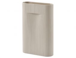 Ridge Vase Beige Large 6