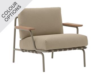 Settle Lounge Chair in Ribbed Weave Fabric by Anderssen & Voll for Muuto image