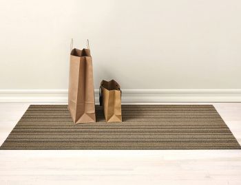 Shag Mushroom Skinny Stripe In/Outdoor Floor Mat by Chilewich image