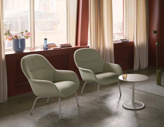 Soft Side Table 48 X 48 Grey Insitu