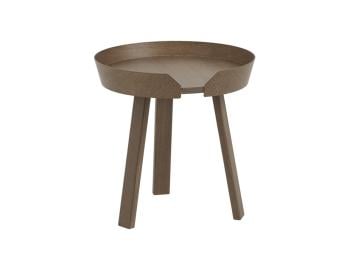 Stained Dark Brown Around Coffee Table Small by Bentzen for Muuto image