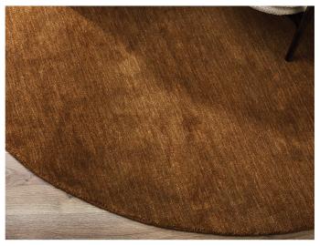 Sandringham Round Floor Rug Pecan by Baya image